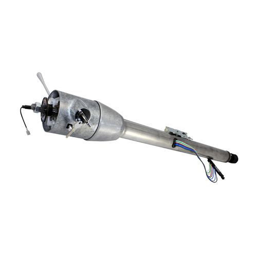 Flaming River Steering Column, Floorshift, Mopar Key 1 in. DD, 32 in. Length, Black, MPR No Shift, Each