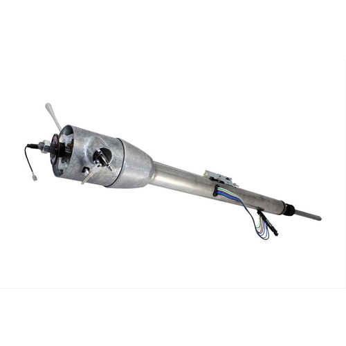 Flaming River Steering Column, Floorshift, Mopar Tilt Key Bell No Shift, 33 in. Length, Mill Finish, Each