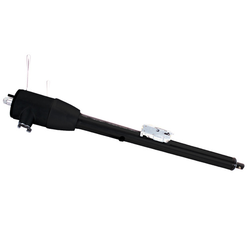 Flaming River Steering Column, Tilt, Mopar Key 1970-78 B-Body MF w/o Slip Shaft & U-Joint Black Powdercoat, Each