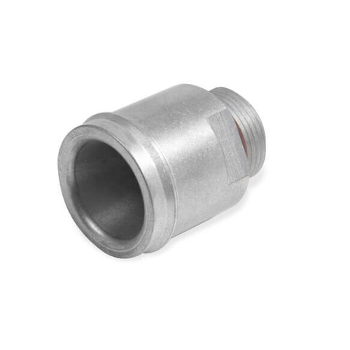 Frostbite Fitting, Adapter, Straight, -16 AN ORB Male Threads to 1 3/4 in. Hose Single Barb, Aluminium, Natural, Each