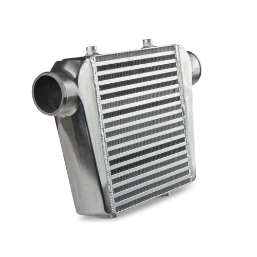 Frostbite Intercooler, Aluminium, Polished, 3.000 in. Slip Fit Inlet/Outlet, 18.100 in. Width, 13.000 in. Height, 3.000 in. Depth, Each