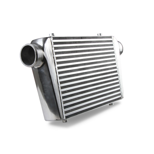 Frostbite Intercooler, Aluminium, Polished, 2.500 in. Slip Fit Inlet/Outlet, 24.800 in. Width, 13.000 in. Height, 3.000 in. Depth, Each
