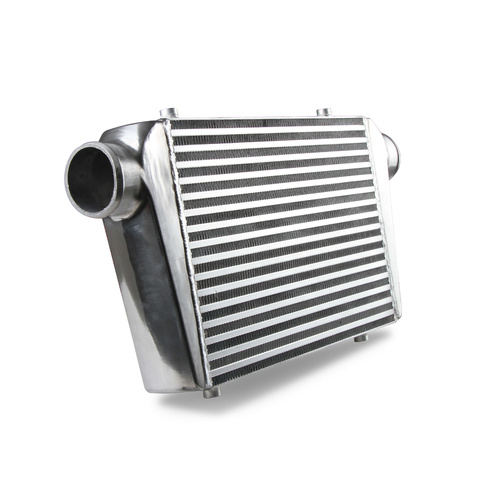 Frostbite Intercooler, Aluminium, Polished, 3.000 in. Slip Fit Inlet/Outlet, 24.800 in. Width, 13.000 in. Height, 3.000 in. Depth, Each