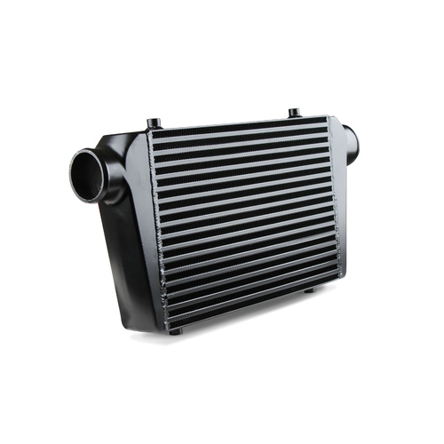 Frostbite Intercooler, Aluminium, Black, 3.000 in. Slip Fit Inlet/Outlet, 24.800 in. Width, 13.000 in. Height, 3.000 in. Depth, Each
