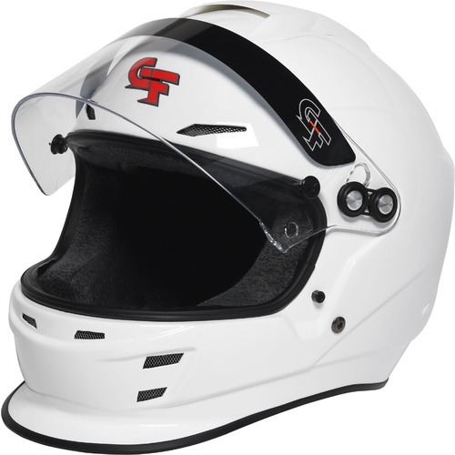 G-Force Helmet, Nova, Full Face, Adjustable Liner, White, Snell SA2020, Large, Each