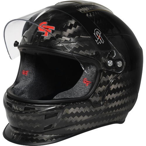 G-Force Helmet, SuperNova, Full Face, T800 Carbon Fiber Shell, TrackPAT Liner, Black, Snell SA2020, Large, Each