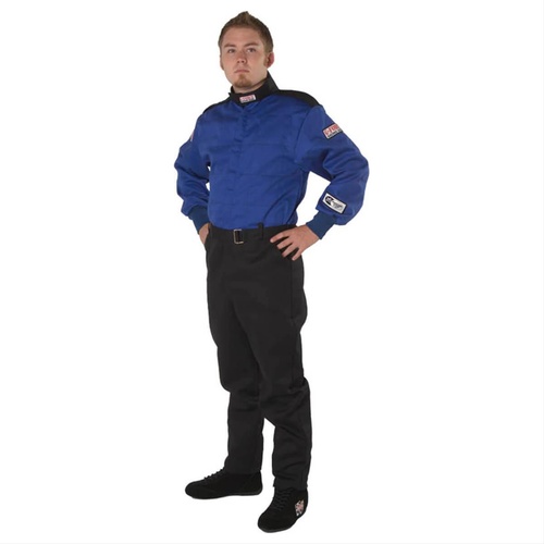 G-Force Driving Jacket, GF125, Single Layer, Pyrovatex, Blue, SFI 3.2A/1, Youth Large, Each