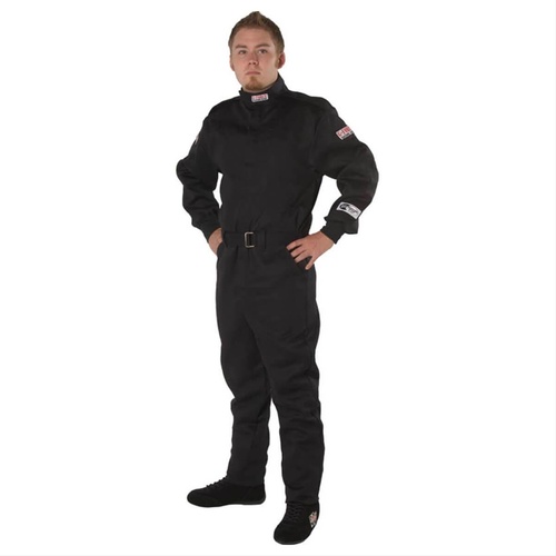 G-Force Driving Jacket, GF125, Single Layer, Pyrovatex, Black, SFI 3.2A/1, Youth Medium, Each