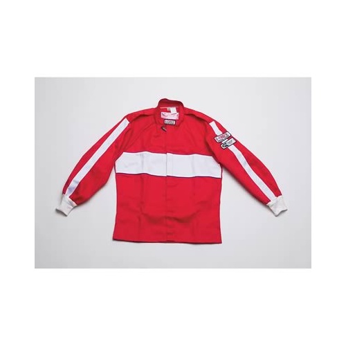 G-Force Driving Jacket, GF505, Triple Layer, Fire-Retardant Cotton, XL, Red, Each