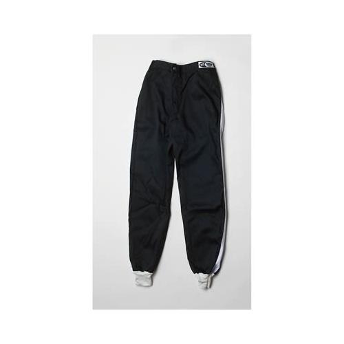 G-Force Driving Pants, GF505, Triple Layer, Fire-Retardant Cotton, Small, Black, Each