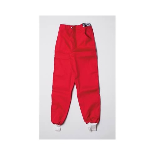 G-Force Driving Pants, GF505, Triple Layer, Fire-Retardant Cotton, XXL, Red, Each