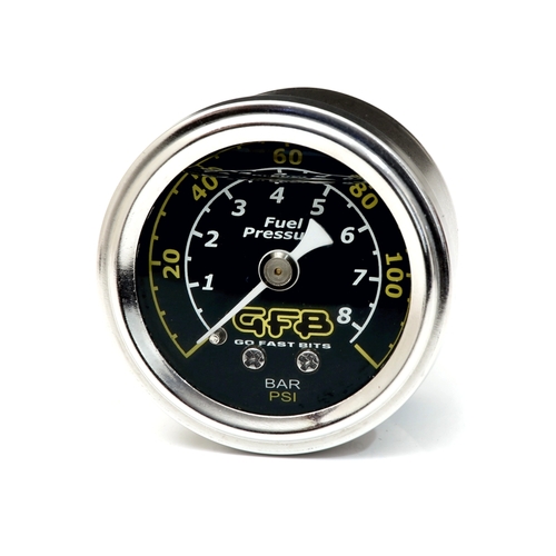 GO FAST BITS Accessories/SparesFuel Reg, FUEL PRESSURE Gauge (Suits 8050/8060) 40mm/ 1 1/2' 1/8 MPT Thread: range from 0 to 120psi