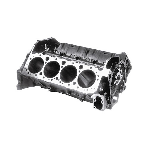 GM Performance Engine Block, Cast Iron, 4-Bolt Mains, 4.000 in. Diameter Bore, 1-Piece Rear Main Seal, For Chevrolet, Small Block, Each
