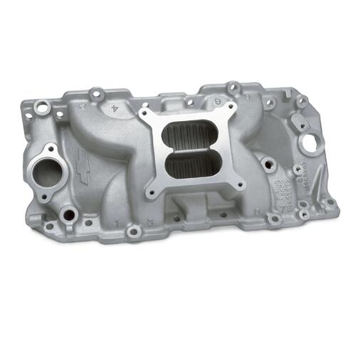 GM Performance Intake Manifold, Oval Port, CNC Port matched, Dual Plane, Aluminum, Holley, Chevy,