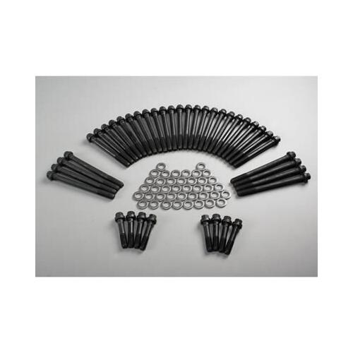GM Performance Cylinder Head Bolts, Chromoly, Black, Hex, Chevy, Big Block, Stock Heads, Kit