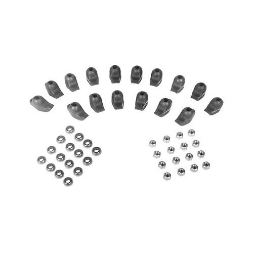 GM Performance Rocker Arms, Stud Mount, Stamped Steel, Chevy, Big Block, 454/502, Set of 16