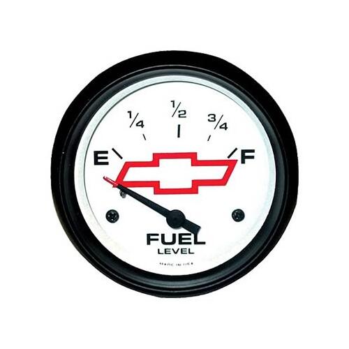 GM Performance Gauge, Fuel Level, Empty/Full, 0 Ohms/90 Ohms, 2 5/8 in., Analog, Electrical, Each