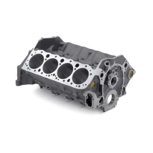 GM Performance Engine Block, Cast Iron, 4-Bolt Mains, 4.000 in. Diameter Bore, 1-Piece Rear Main