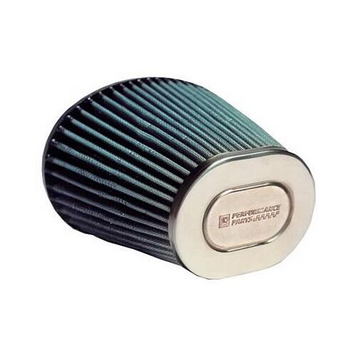 GM Performance Air Filter Element, GM Performance Parts Logo, Conical/Oval, Cotton Gauze, Blue,