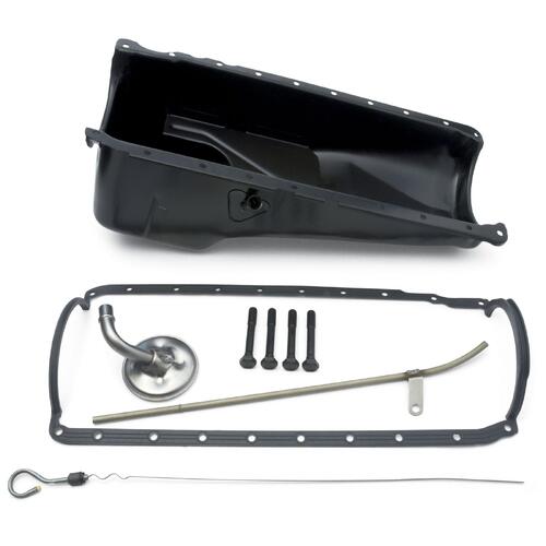 GM Performance Oil Pan, Steel, Black, 4 qt., Chevy, Big Block, Each