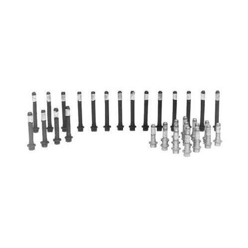 GM Performance Cylinder Head Bolts, Chromoly, Black, Hex, Chevy, Small Block, Stock, Edelbrock