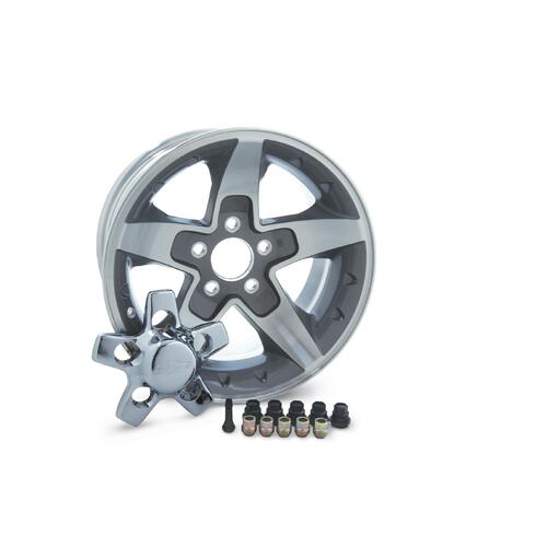 GM Performance Wheel, ZQ-8 Style, Natural, 16 in. x 8 in., 5 x 4.75 in. Bolt Circle, 4.380 in.