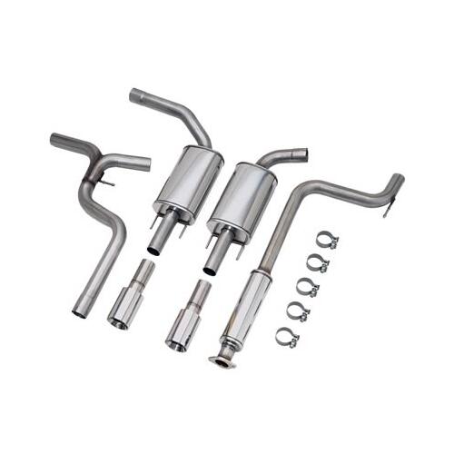 GM Performance Exhaust, Cat-Back, Steel, Pol. Tips, Chevy, Pontiac, Impala, Monte Carlo, Grand