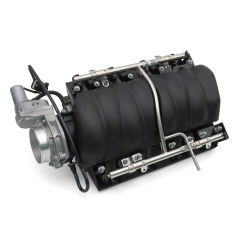 GM Performance Intake Manifold Assembly, Multi-Port, Nylon, Black, 90mm Bore, Chevy, 6.2L, Each