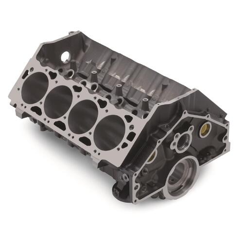 GM Performance Engine Block, Cast Iron, 4-Bolt Mains, 4.470 in. Diameter Bore, 1-Piece Rear Main