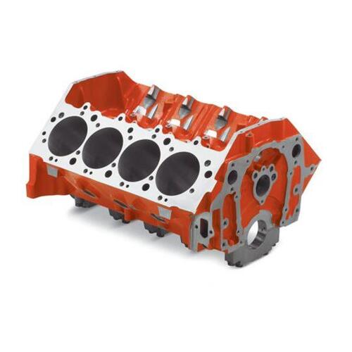GM Performance Engine Block, Bare, Cast Iron, 4-Bolt Mains, 4.494 in. Diameter Bore, 2-Piece Rear