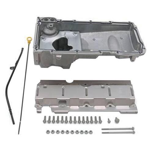 GM Performance Oil Pan, Chevy LS, Aluminum, Rear Sump, Engine Swap, Kit