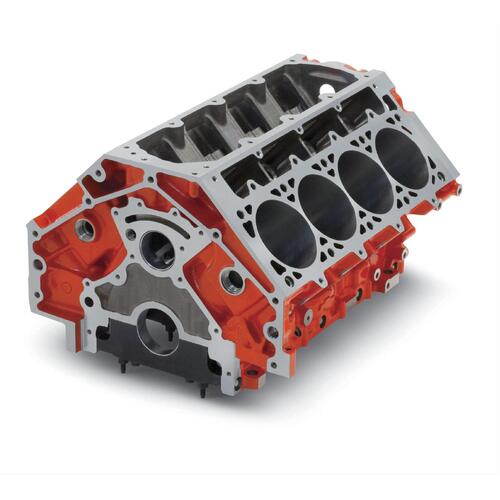 GM Performance Engine Block, LSX Bowtie, Bare, Cast Iron, 6-bolt Main Bolt Style, 9.240 in Deck,