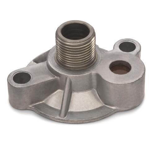 GM Performance Adapter, Oil Filter Bypass, Bolt-On, Aluminum, Natural, 13/16-16 in. Thread, Each