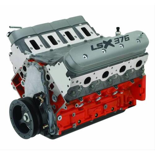 GM Performance Crate Engine, Long Block, Chevy, LSX 376-B8, Cast Iron Block, 10.9:1 Compression,