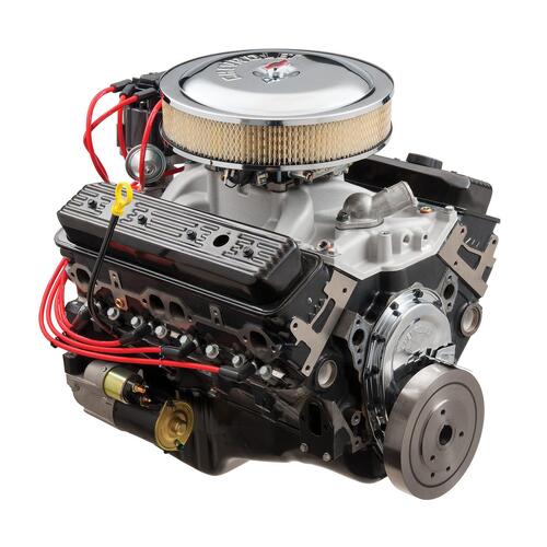 GM Performance Crate Engine, SP350/357, 357 hp/ 407 lbs/ft. Torque, Cast Iron Block/ Vortec Heads, Includes Oil Pan, Flexplate, Chevy, Each