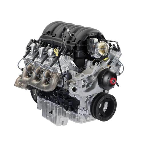 Gm Performance Crate Engine, L8P Rotating Assembly, 6.6L, 400cid, 523 HP, 10.8:1 Compression, Cast Iron Block, Aluminum Heads, Hydraulic Roller Cam, C