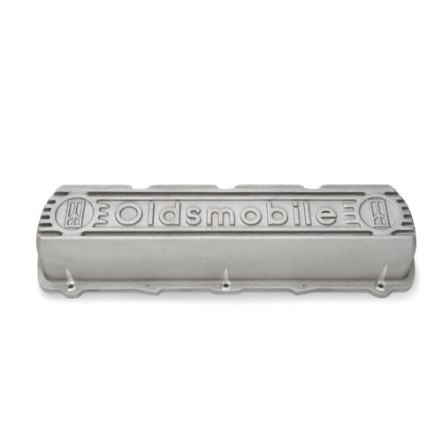 GM Performance Valve Cover, Tall, As Cast Aluminum, Natural, Oldsmobile Logo, Oldsmobile, V8, Each