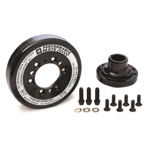 GM Performance Harmonic Balancer, Internal Balance, Steel, Black, Chevy, Small Block V8, Each