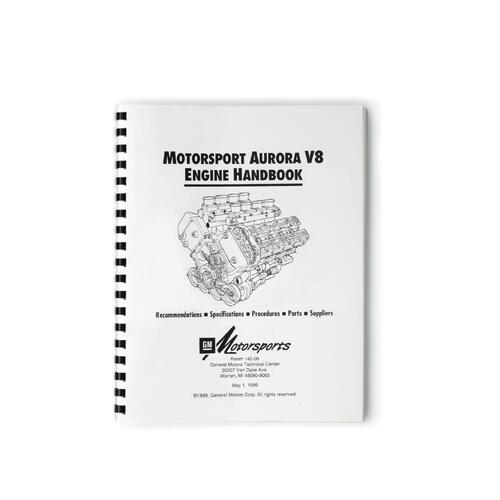 GM Performance Book, Reference, "Motorsport Aurora V8 Engine Handbook", Paperback, Each
