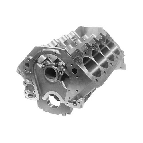 GM Performance Engine Block, Cast Iron, 4-Bolt Mains, 4.500 in. Diameter Bore, 2-Piece Rear Main