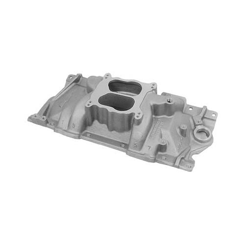 GM Performance Intake Manifold, LT1, Dual Plane, Aluminum, Natural, Square/Spread Bore, Chevy,
