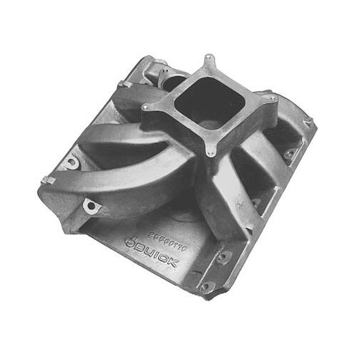GM Performance Intake Manifold, Aluminum, Natural, Single Plane, Buick V-6, Each
