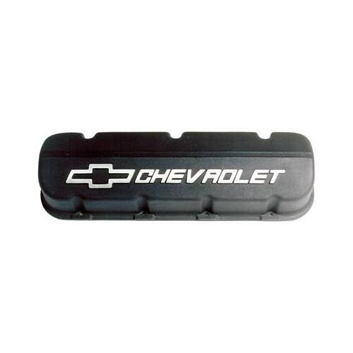 GM Performance Valve Covers, Tall, Cast Aluminum, Black, Chevrolet Logo, Chevy, Big Block, Pair