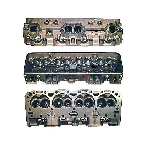 GM Performance Cylinder Head, Vortec Bowtie, Small Port, Cast Iron, Bare, 66cc Chamber, 185cc