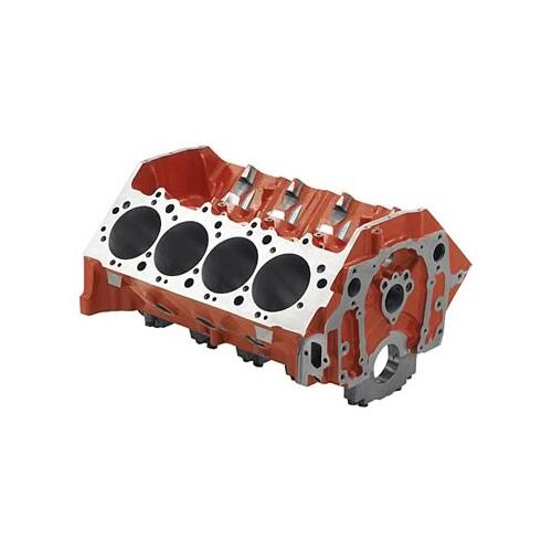 GM Performance Engine Block, Cast Iron, 4-Bolt Mains, 4.494 in. Diameter Bore, 1-Piece Rear Main
