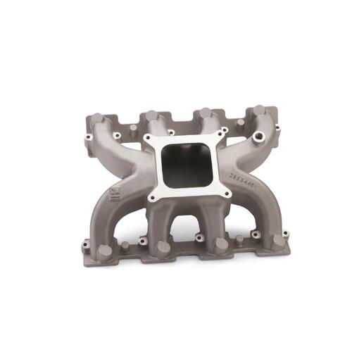 GM Performance Intake Manifold, Aluminum, Natural, Competition, 4150-style, 4-barrel, Chevy,