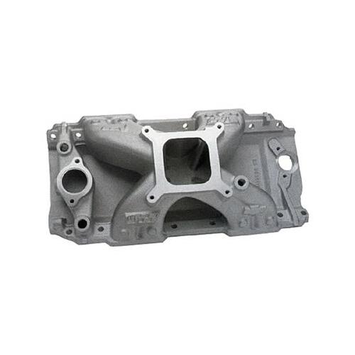 GM Performance Intake Manifold, Aluminum, Natural, Competition, 4150-style, 4-barrel, Chevy,