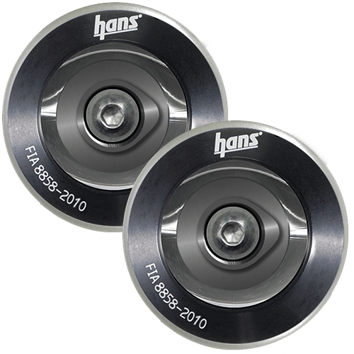 HANS Helmet Hook, Post Collar Anchor, Black