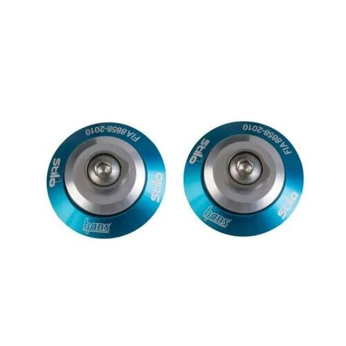 HANS Helmet Hook, Post Anchors Blue, Compatible with Stilo SAH Helmets