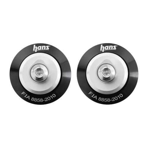HANS Helmet Hook, Post Collar Anchor, Black